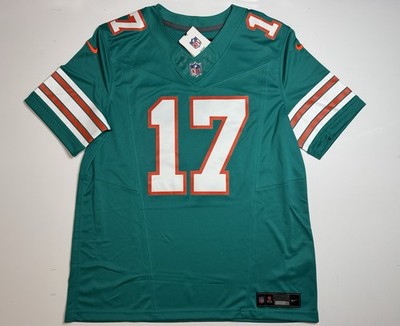 XL Jaylen Waddle #17 Vapor FUSE Jersey Aqua Throwback Dolphins