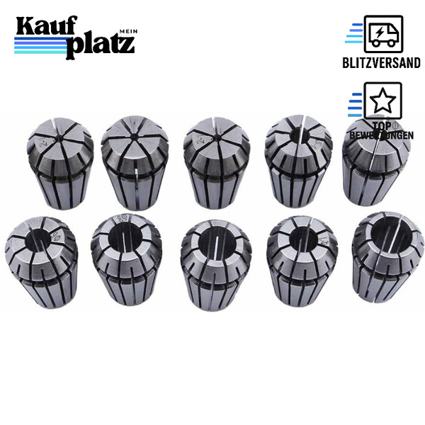 Spannzangen Set ER16 1-10Mm Elastisch FüR Cnc Graviermaschine 16-Teilig-image