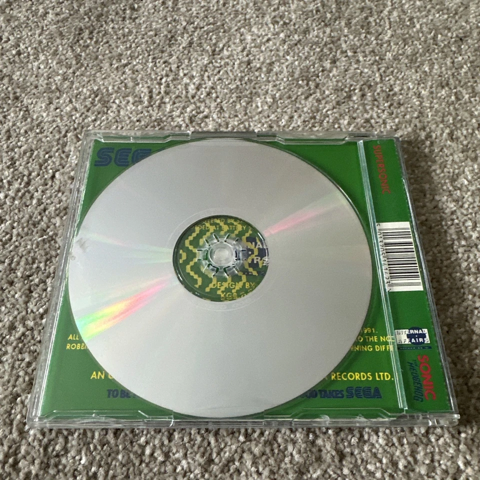 H.W.A FT. Sonic The Hedgehog - Supersonic (CD, 1992) 3 TRK Single Music CD Rare - Image 2 of 4
