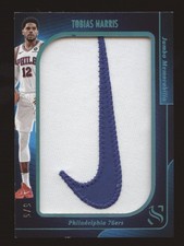 2024-25 Panini Silhouette Tobias Harris Jumbo Nike Patch Game Worn #/5
