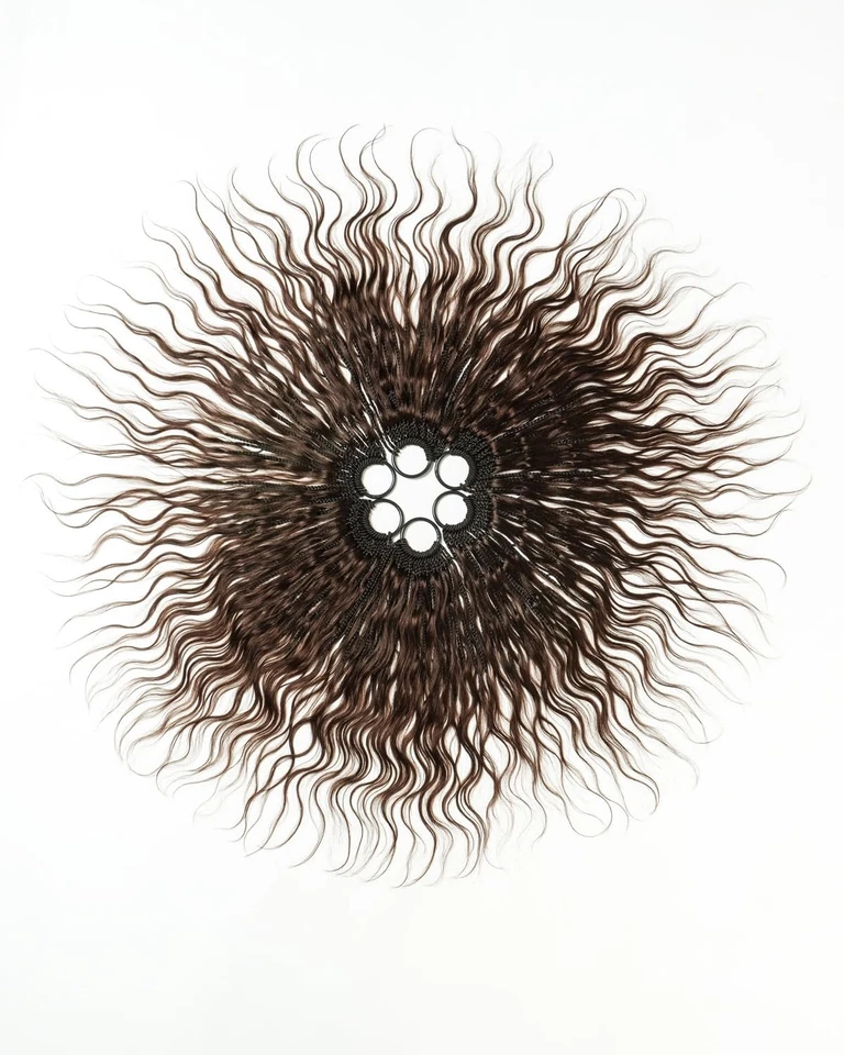 JALIZA 18" Bora Bora Crochet Braids Human Hair Boho Curls 120 Strands D. Brown - Image 3 of 4