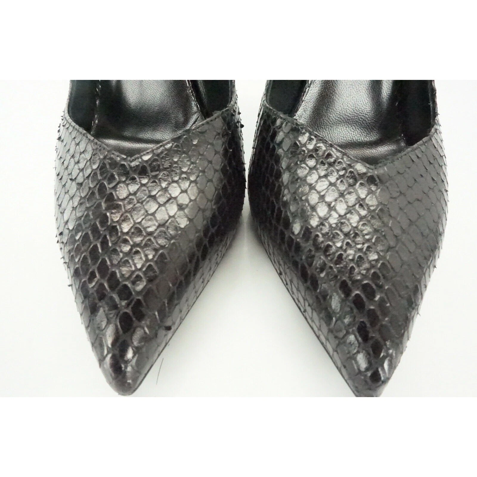 SAINT LAURENT (YSL) Saint Laurent decolte nere serpente Parigi tacco cristallo punta misura 38 5 nuove con scatola $895