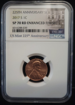 2017 Lincoln Shield Cent Penny 1C NGC SP70 | Enhanced Finish