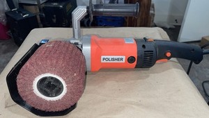 1400W Electric Handheld Burnishing Polishing Drum Machine, 110V, 6-speed 3600RPM