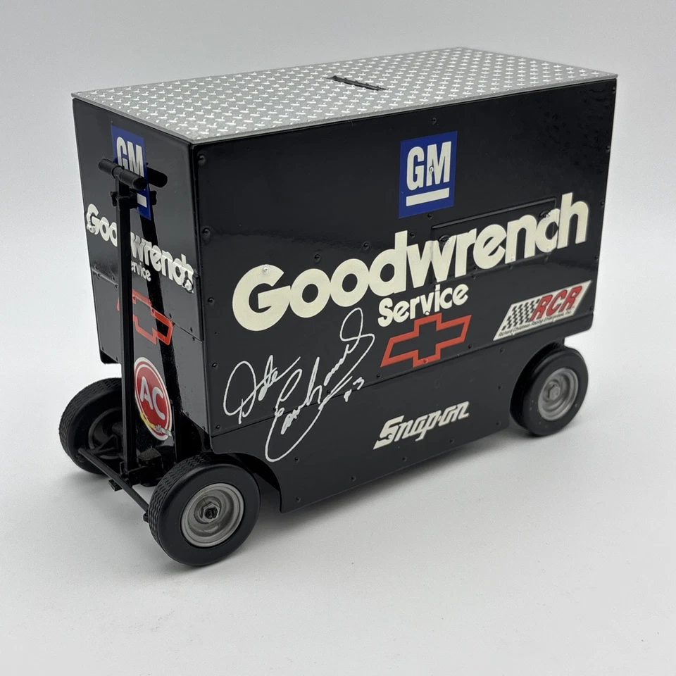 VTG ✅ Dale Earnhardt 1995 ACTION #3 GM Goodwrench Promo PIT WAGON BANK 1:16 LTD - Image 3 of 4