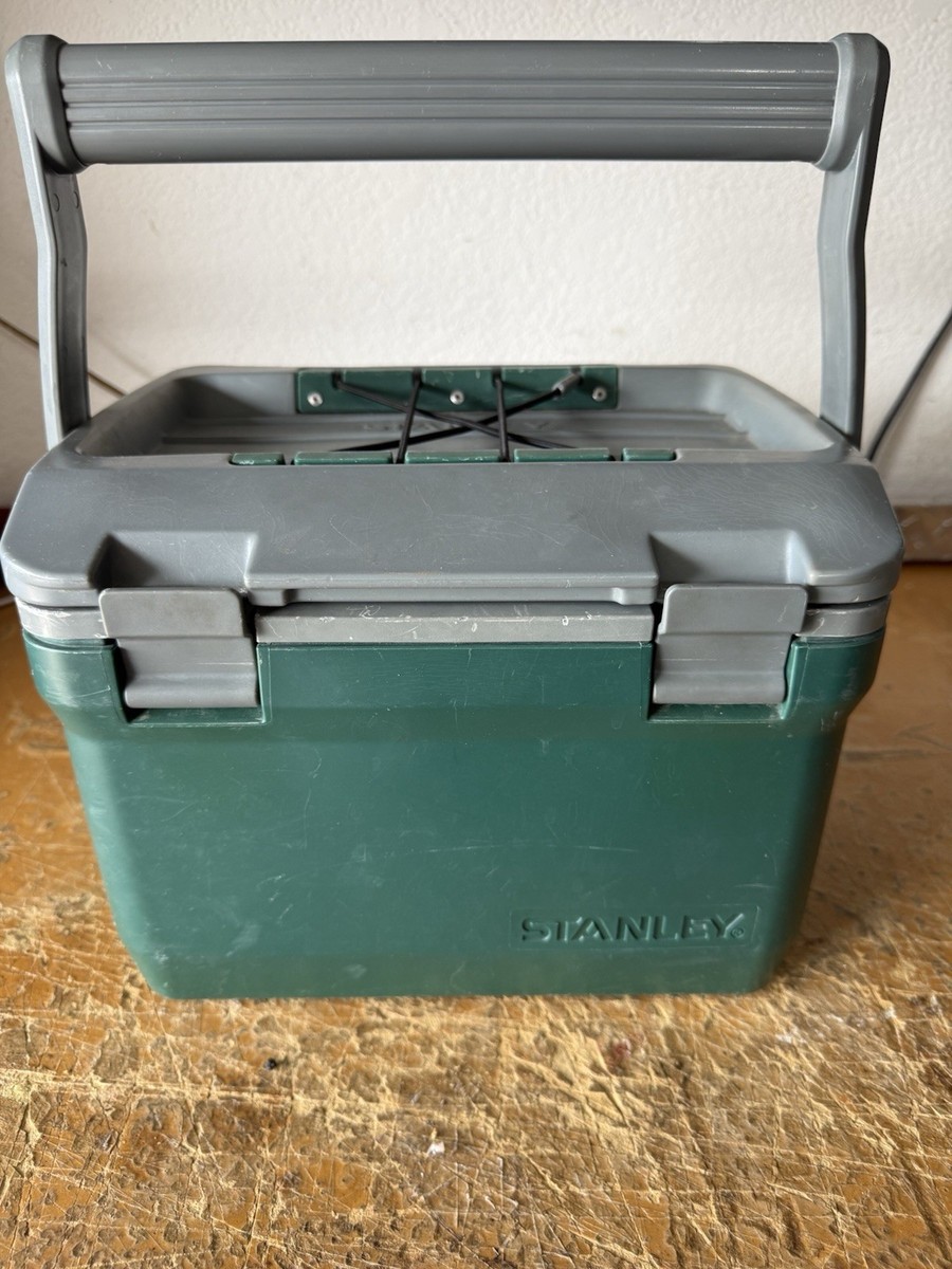 Stanley 7Qt Cooler Organizer Green Gray Fishing Lunch Box Case