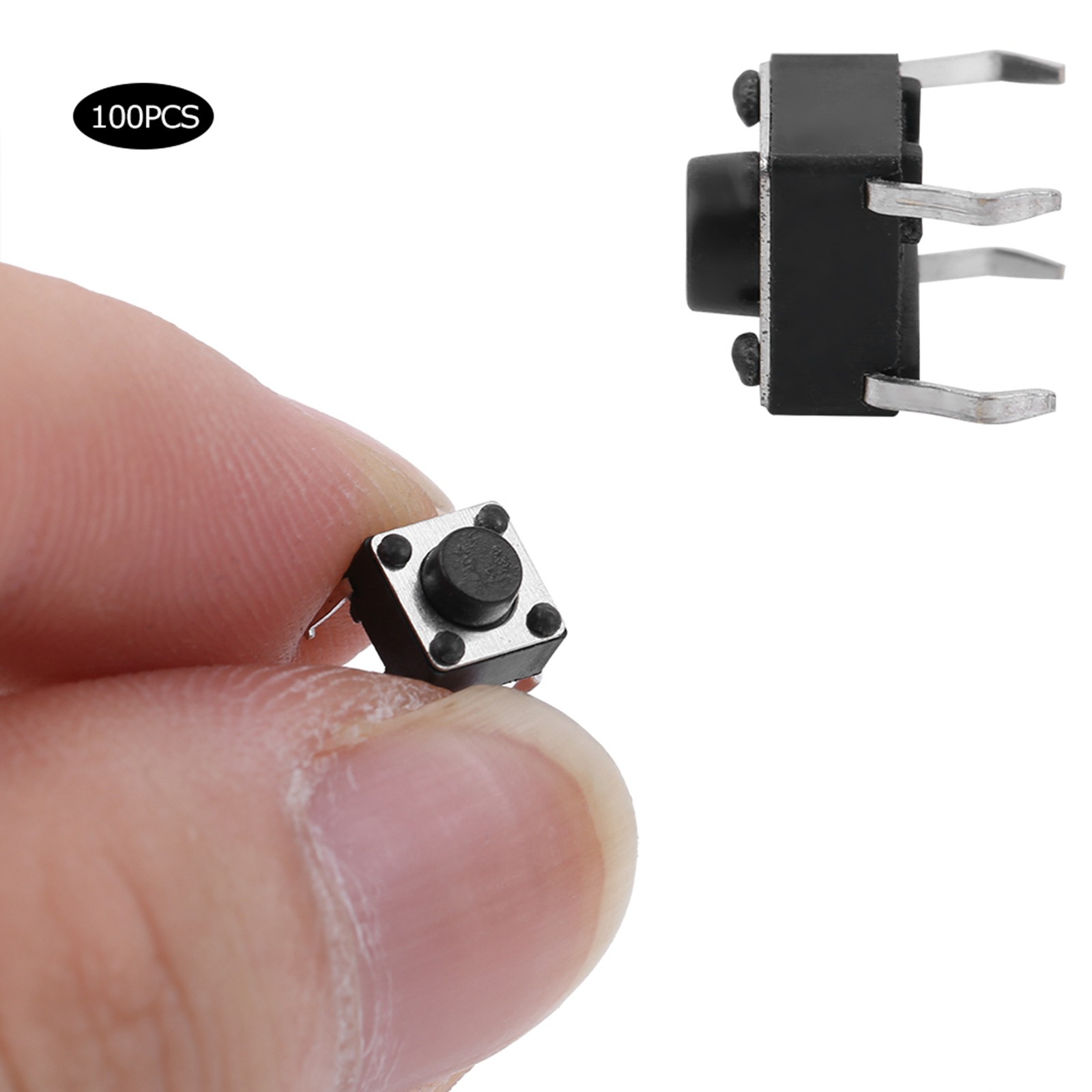 100pcs Momentary Tactile Push Button Switch Tact Switch Accessory 6x6x5mm
