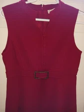 Valentino Red Mid Length Shift Dress Size 4
