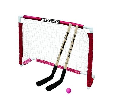 Junior Hockey Set, 1 x Junior PVC Folding Goal (40'' x 36''), 2 x 32'' Hockey St...