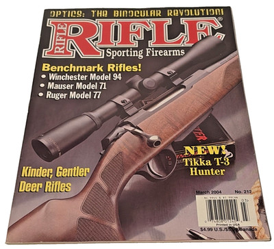 Rifle Sporting Firearms Journal Magazine Issue 212 March 2004 Winchester Mauser*