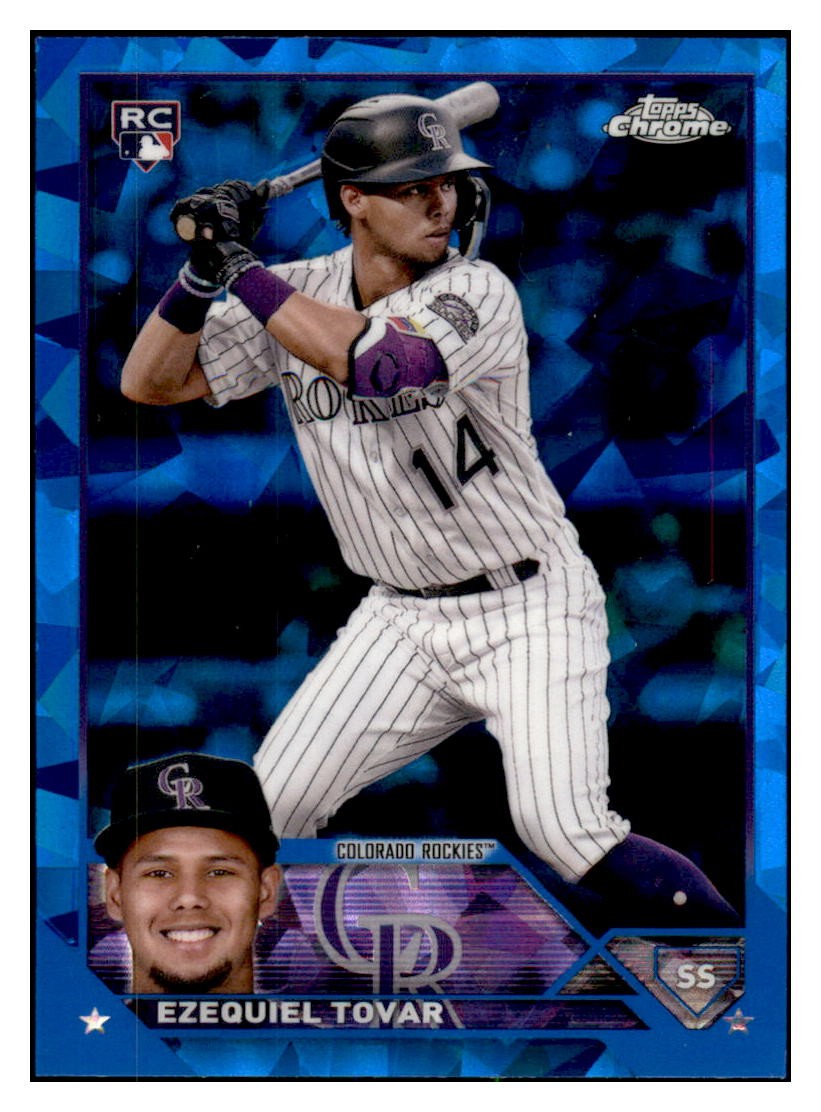 2023 Topps Chrome Sapphire Edition Ezequiel Tovar #651 RC Colorado Rockies