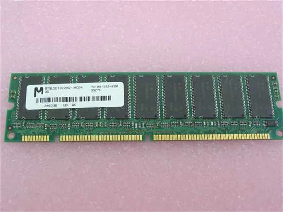 Micron MT9LSDT872AG-10CB4 64MB PC 100 8x72, Unbuffered SDRAM ECC - 100 MHz RAM - Image 2 of 4
