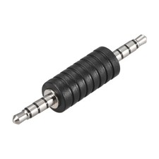 3.5mm 4 Pole Male to Male Connector Stereo Video Power Adapter Nickel Plated