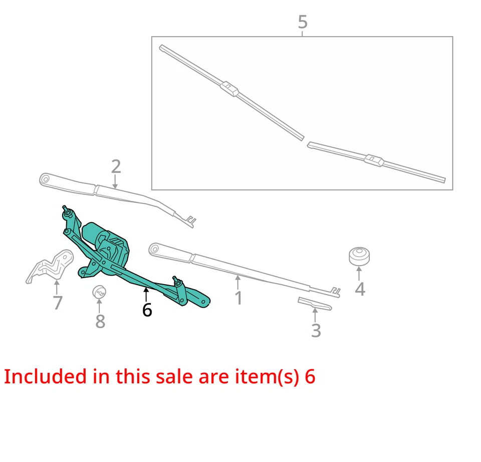 Transmissão limpador de para-brisa 2015 BMW 650i fabricante de equipamento original 74K milhas - LKQ428177617 - Imagem 4 de 4