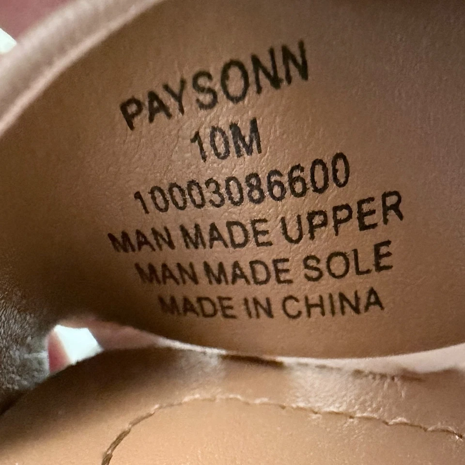 NIB Style Co PAYSONN Nude Strappy Block Heel Zipper Sandals Shoes 10M - Image 2 of 4