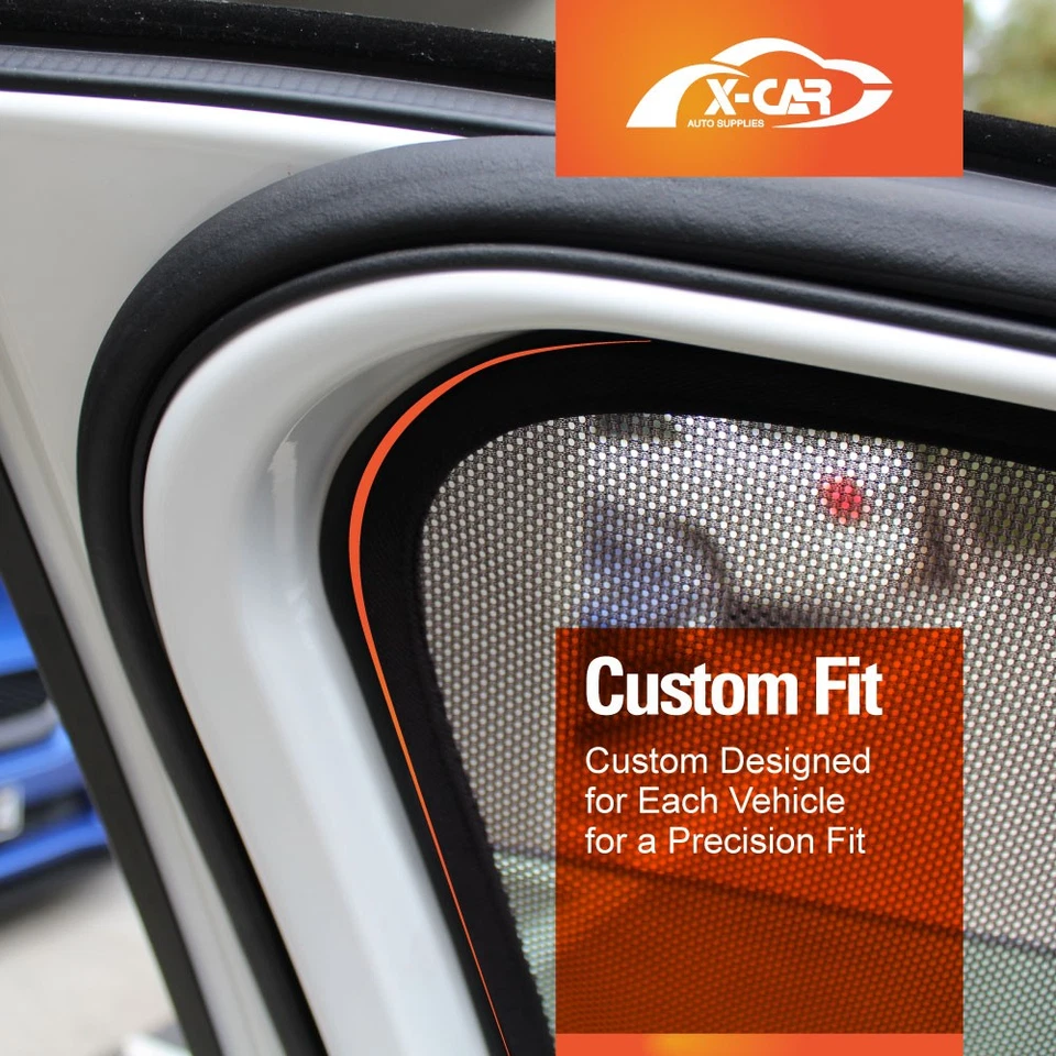 Parasol ventana trasera para Toyota Hilux doble cabina 2005-15 coche malla ciega Foto 2 de 4