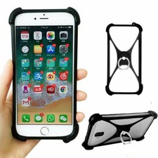 Accessory Silicone Case Back Cover Skin Shell Ring Holder Bumper For Smartphone