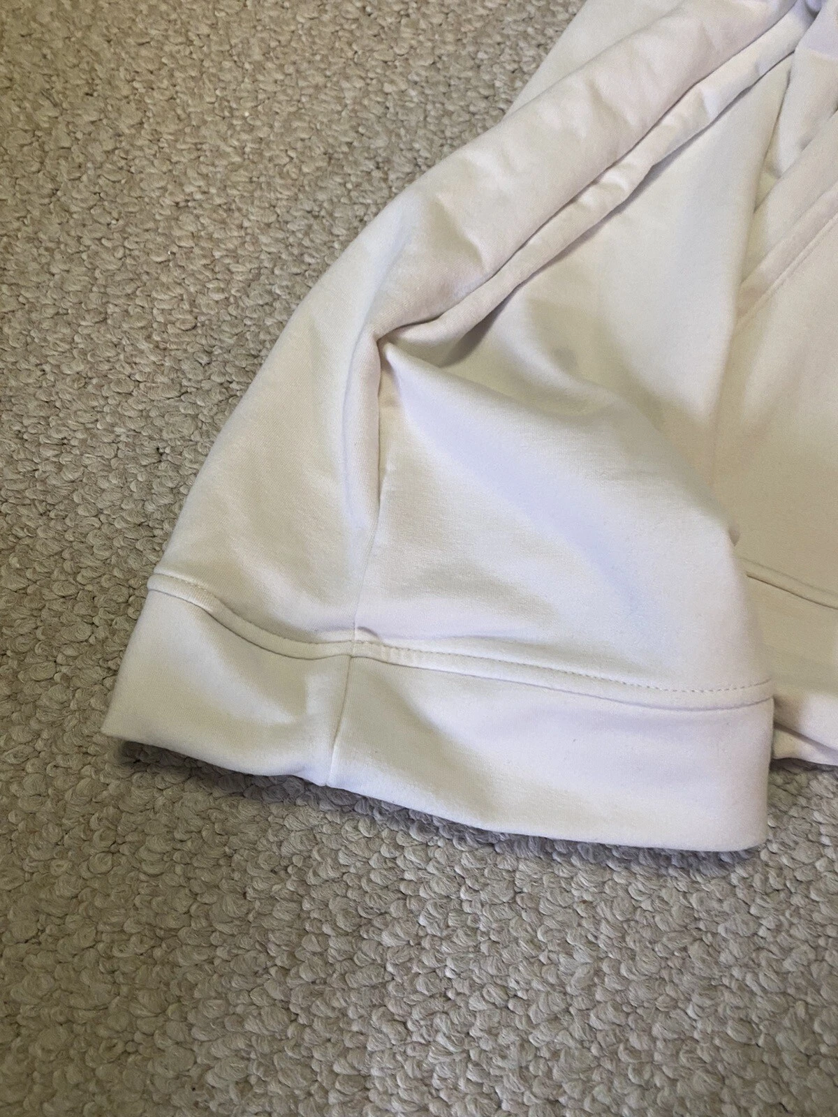 OFF WHITE Pullover con cappuccio morbido elasticizzato da donna morbido manica lunga crema grande