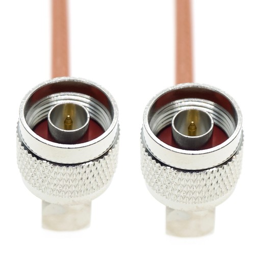 RG400 Silver TNC MALE To TNC Male Angle Coax RF Cable USA Lot - Foto 4