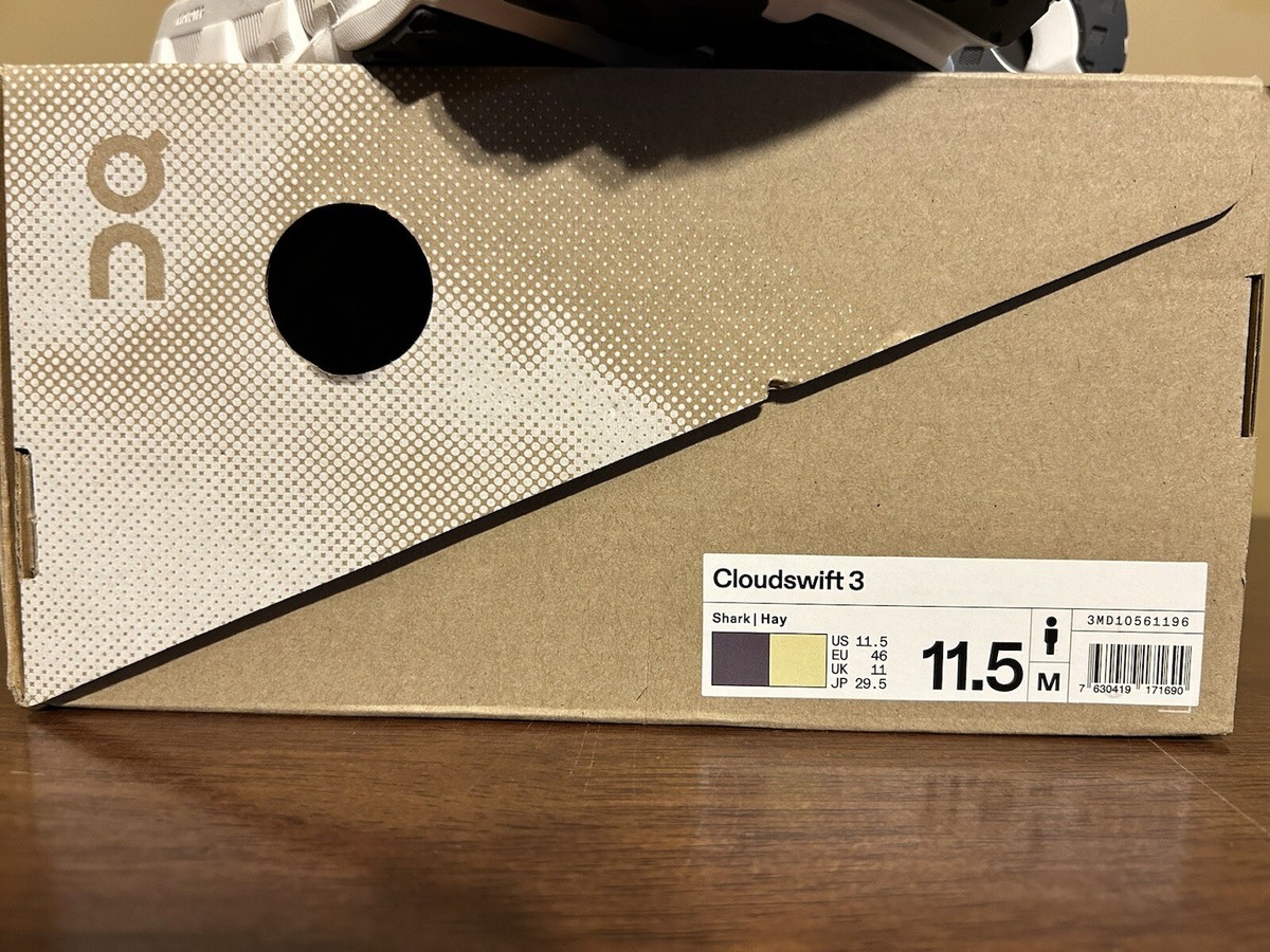 ON Cloudswift 3 - Shark/Hay - Size: 11.5M New and used Road-running-shoes-11 for sale | Facebook  main image 3