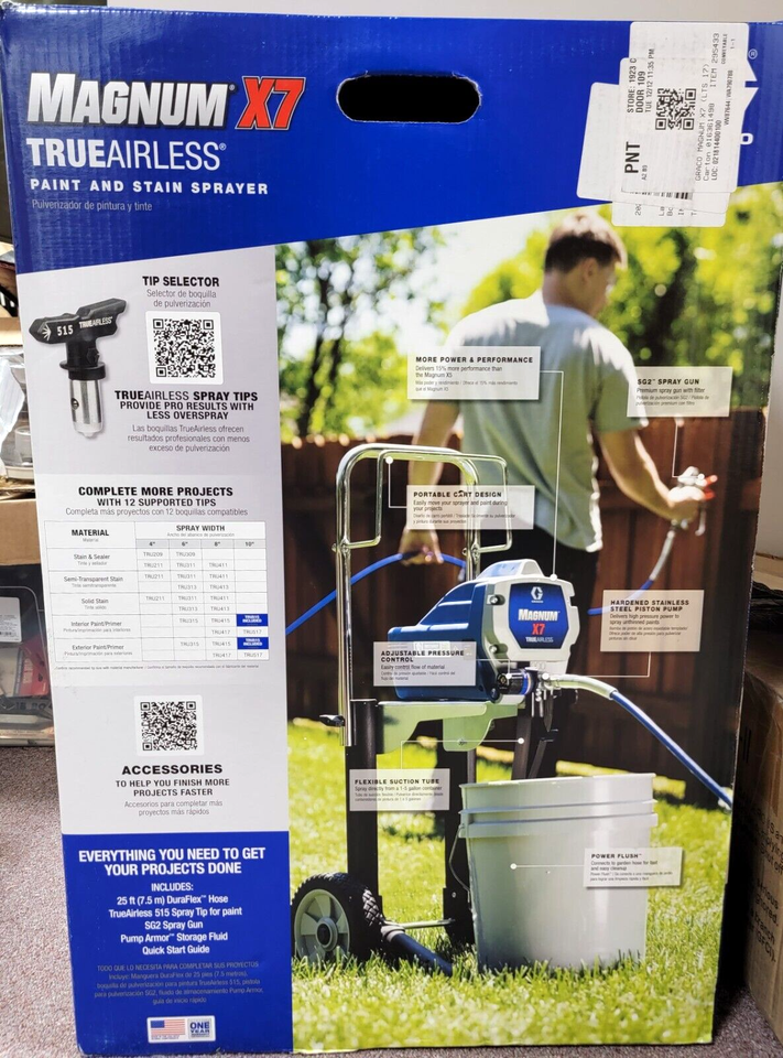 Graco Magnum X7 True Airless Paint & Stain Sprayer 262805 Project Series New 791435399363 eBay