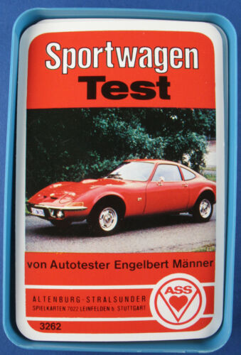 Quartett - Sportwagen Test - Opel GT - ASS Nr. 3262 - 1972 - Auto Quartettspiel