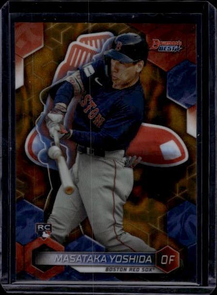 2023 Bowman's Best #40 Masataka Yoshida Gold Lava Refractors #/75