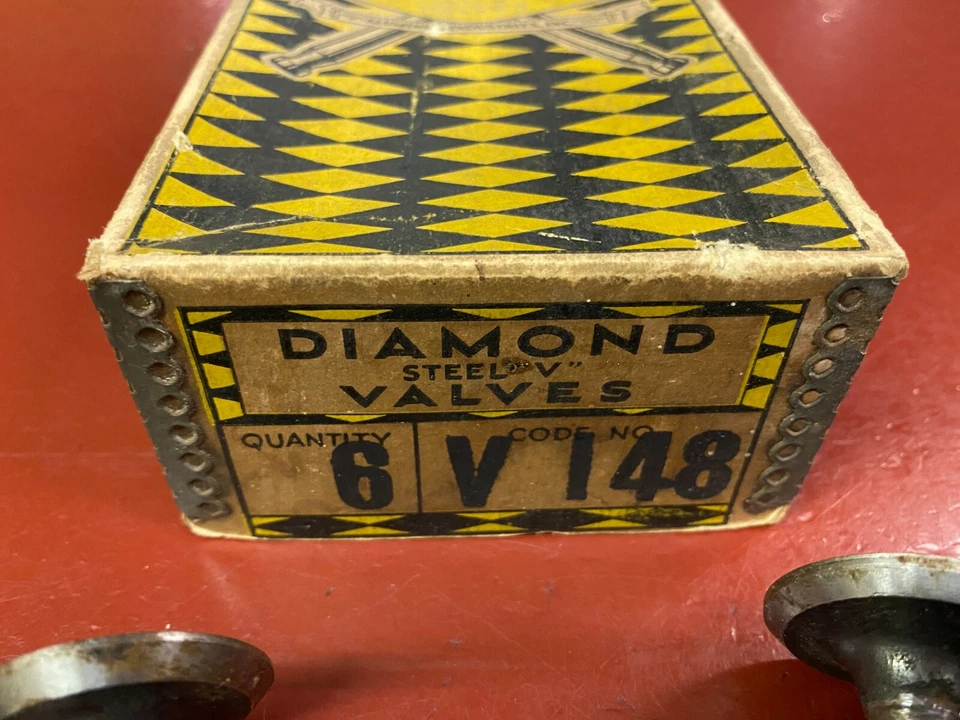 1918 1919 1920 SCRIPPS-BOOTH JUEGO DE 6 CILINDROS (6) VÁLVULA DE ADMISIÓN MOTOR V148 NORS Foto 3 de 4