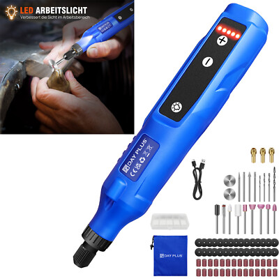 Mini Multifunktionswerkzeug Dremel USB Akku 5 Gänge Mehrzweck Drehwerkzeug 80Tlg