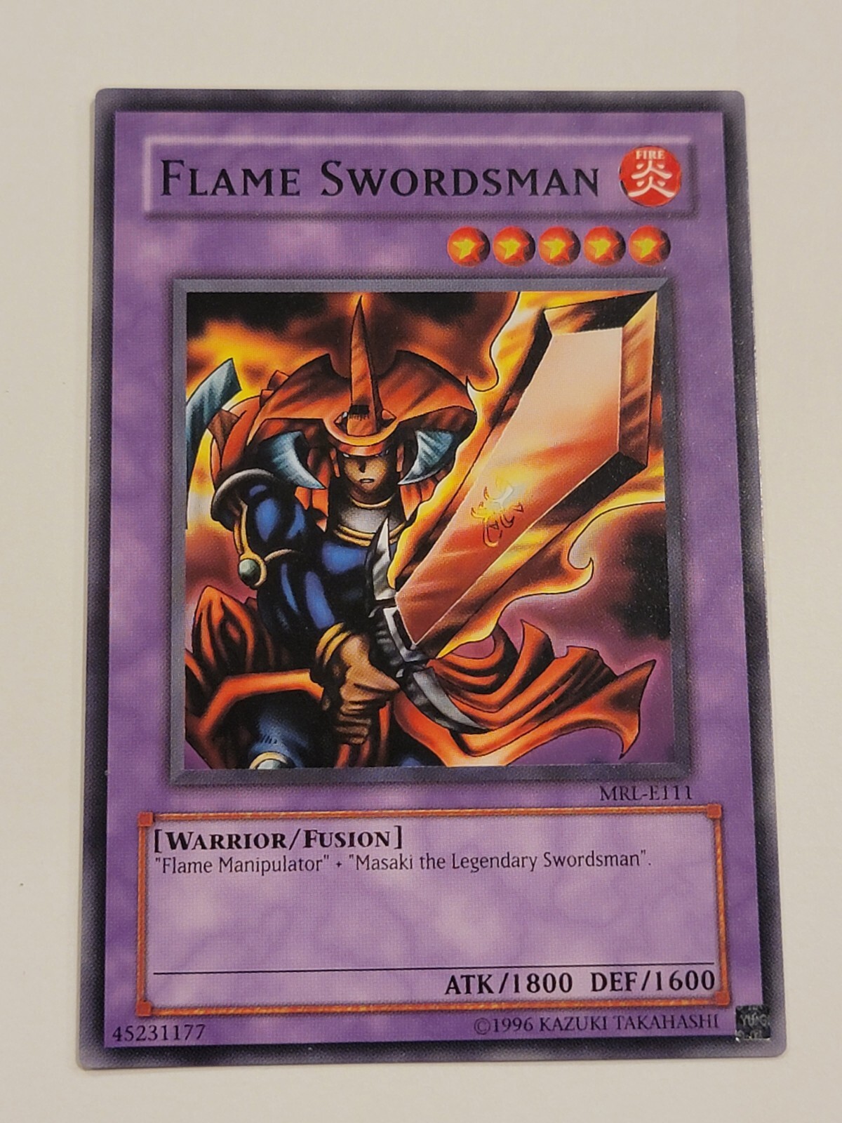 YU-GI-OH! TCG FLAME SWORDSMAN SHORT PRINT UNLIMITED MRL-E111