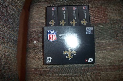 1 dozen BRAND NEW Bridgestone E6 golf balls New Orleans Saints