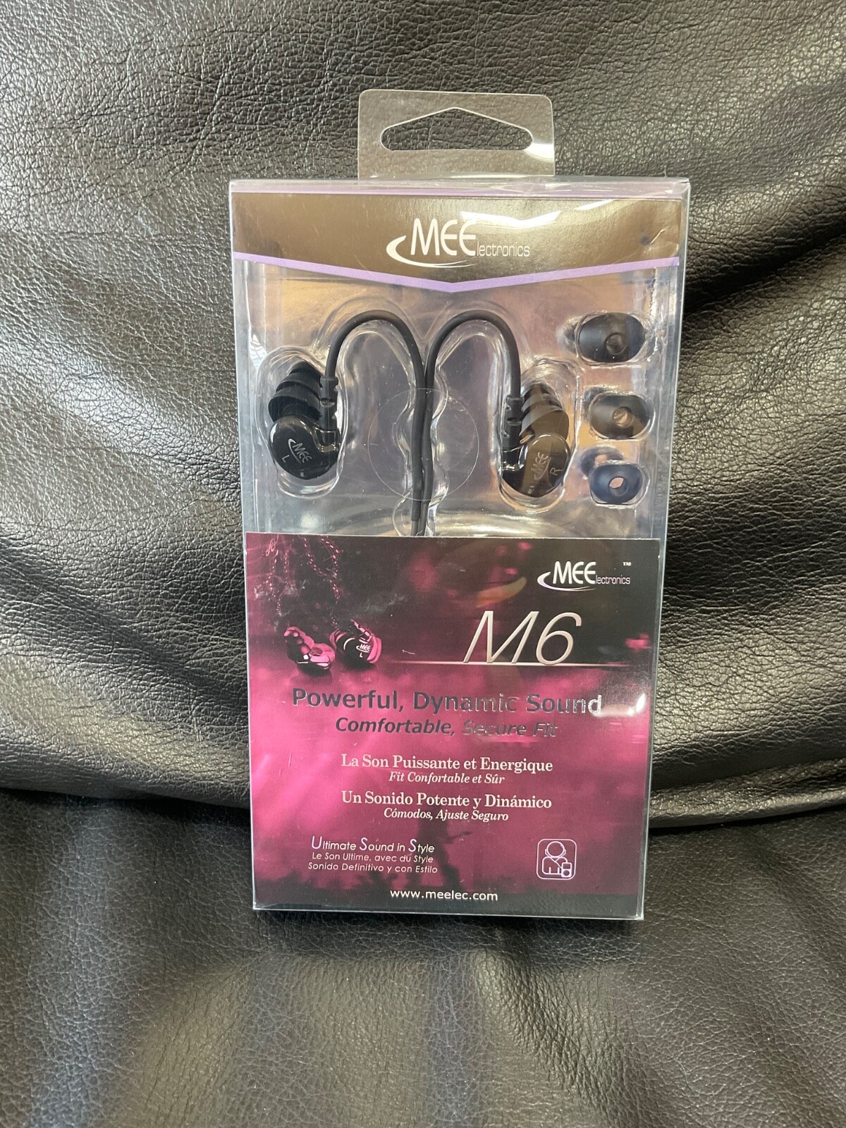 In Ear Headphones - Memory Wired Noise Isolating Loud Sound Meelectronics M6-image