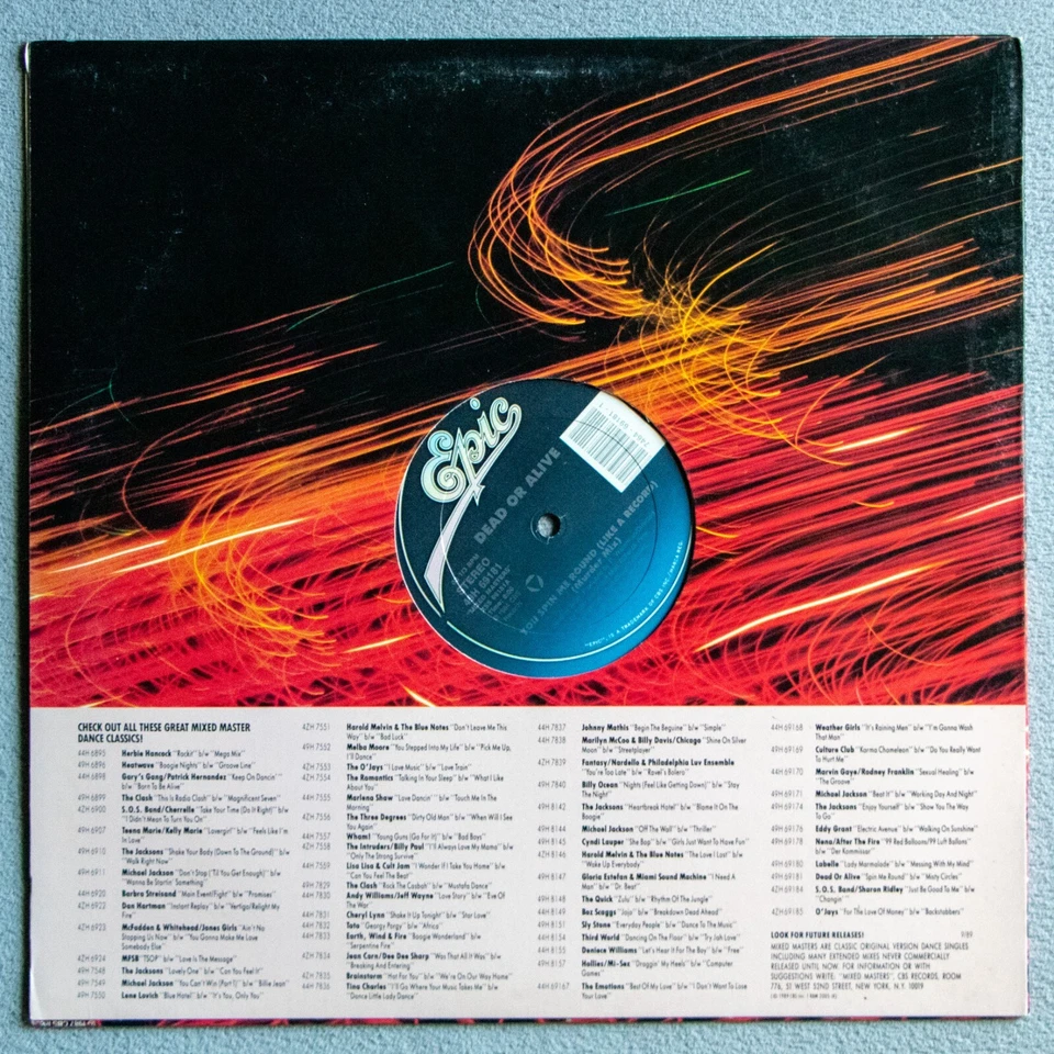 Dead Or Alive – Spin Me Round / Misty Circles Vinyl LP Epic – 69181 1989 VG/VG+ - Image 2 of 4