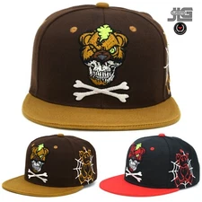 Dog Skull New Leader Embroidery Bear Adult Snapback Hat Cap