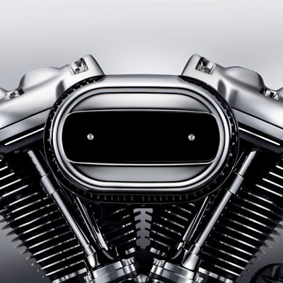 Gloss Black Aluminum Air Cleaner Insert. Replace Stock Harley Davidson Insert M8