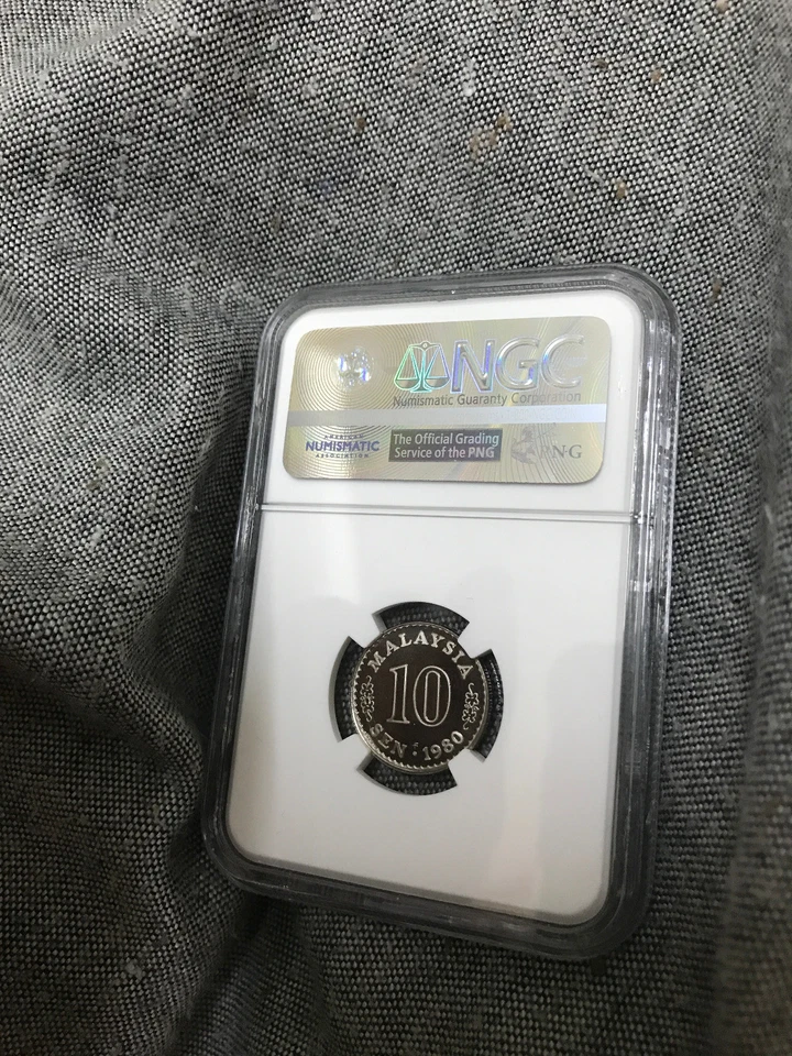 1980FM Malaysia 10 Sen PF69 Ultra Cameo - Image 2 of 2