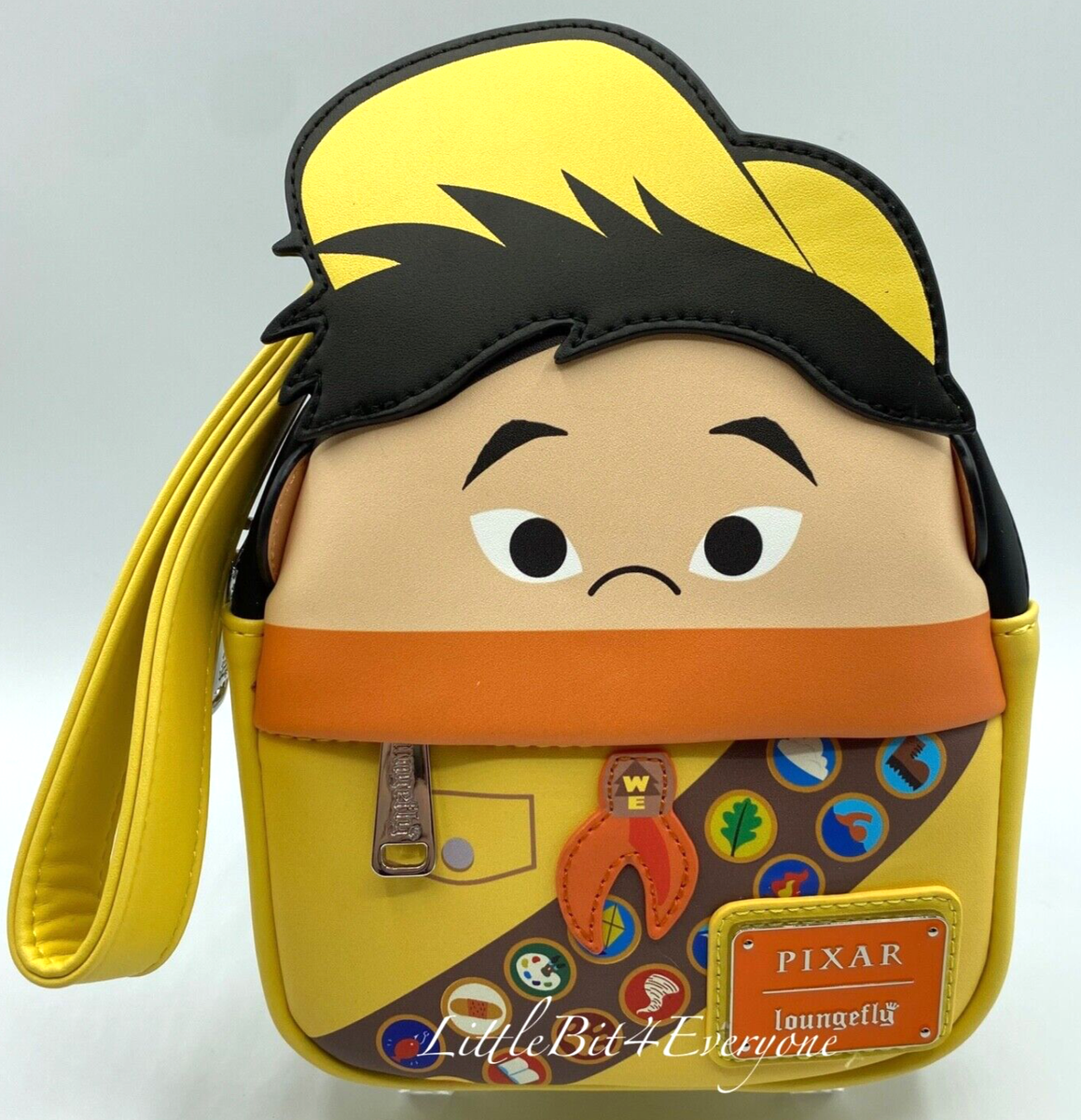 NEW Loungefly Disney Pixar Up Russell Figural Wristlet Fanny Pack