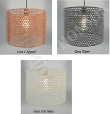 Metal Pendant Laser Cut Chandelier Table Ceiling Light Shade New Large GEO