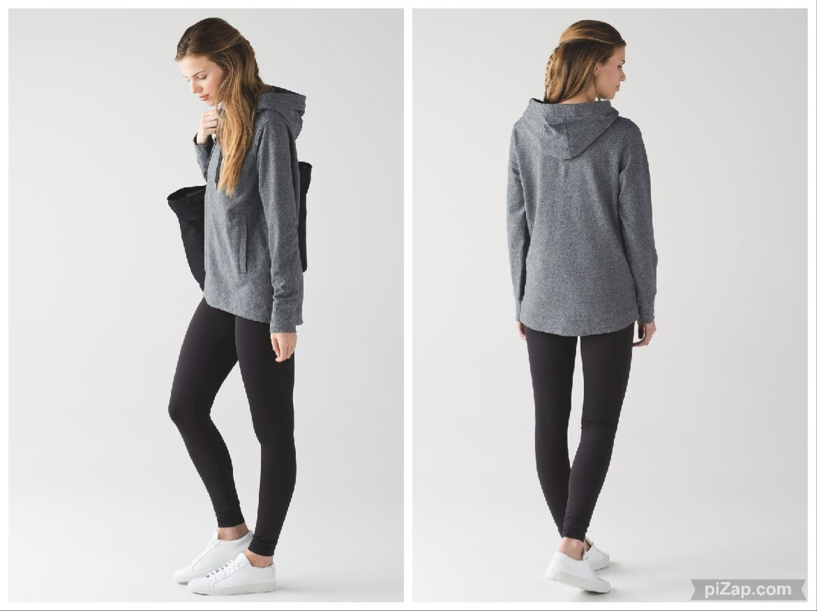 Lululemon Split Pullover Hooded Heathered Speckle… - image 1