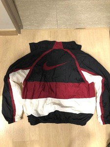 vintage nike windbreaker red white black
