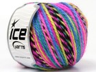 Anatolia Wool Blue Pink Yellow Black 80025 Ice Yarn Wool Acrylic Blend 50gr 136y