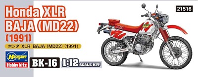 Hasegawa 1/12 Honda XLR BAJA MD22 1991 Plastic Model BK16