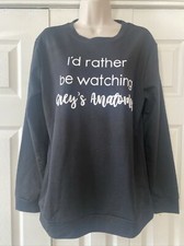 Pullover negro sin marca para mujer talla mediana "Anatomía de Grey"