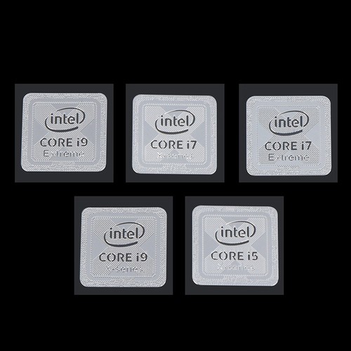 10th Generation Intel Core i9 i7 i5 i3 CPU Metal Sticker Laptop Logo Sticker - Photo 2/27