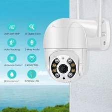 8mp 4k Wireless Ptz Camera Hd 1080p Color Night Vision Wifi Ip Cctv Smart Cam