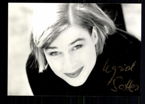 Karta z autografem Ingrid Sattes oryginalna podpisana ## BC 27405 - Zdjęcie 1 z 2