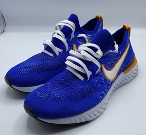 nike epic react flyknit 2 blue and white