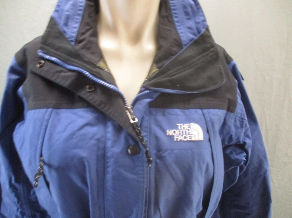 The North Face Size S Womens Blue 100% Nylon Full Zip Snap Pocket Ski Jacket 128 - Image 2 of 4