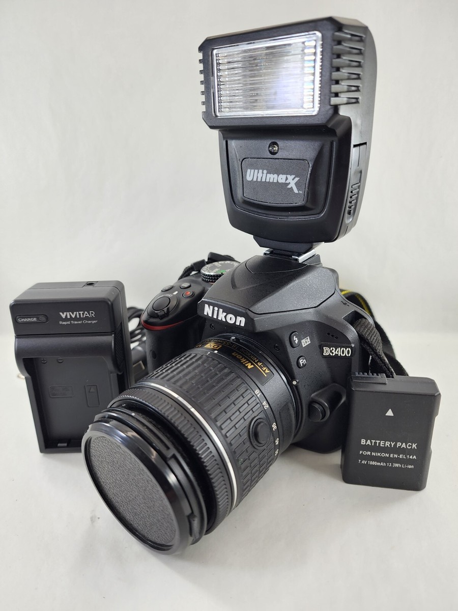 Nikon D3300 D3400 Video Nikon D3300 DSLR Camera 18-55mm Lens Boxed