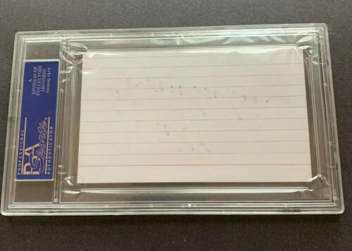 Wilt Chamberlain (d.1999) Lakers 76'ers Autographed 3x5 Signed Index Card PSA - Picture 4 of 4
